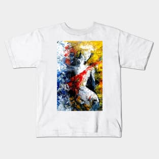 Lady figure abstract painting Kids T-Shirt